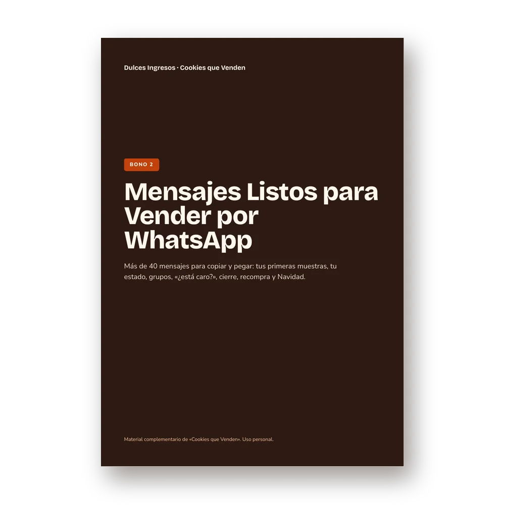 Portada del Bono 2, Mensajes Listos para Vender por WhatsApp